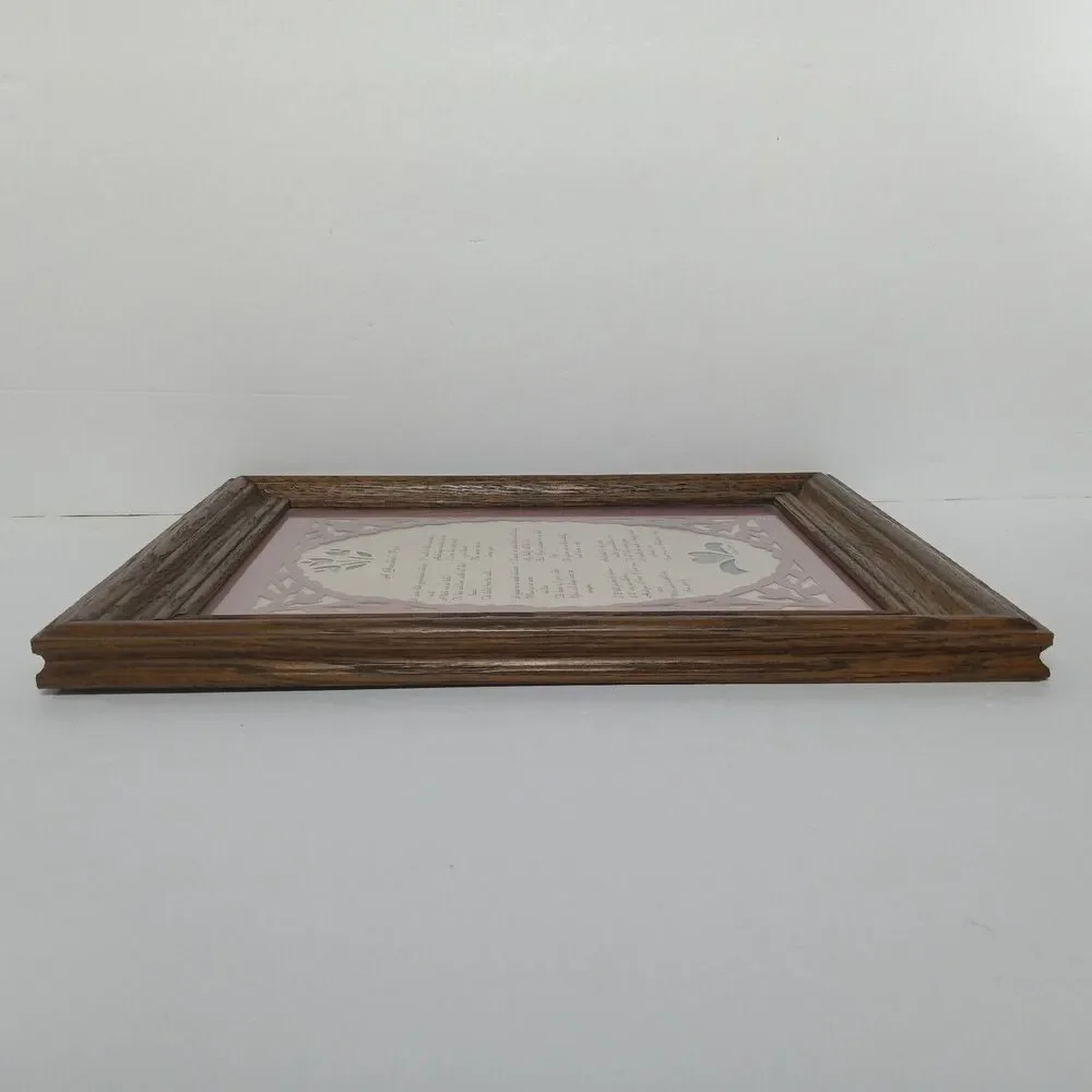 A Grandmas Poem By Carol Juer  Wooden Frame Wall Hanging Decor Farmhouse Cottage